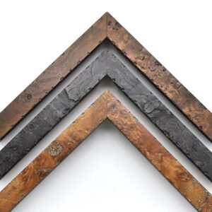 Rustic Burled Wood Picture Frame, Burl Wood Custom Frames For Wall Art