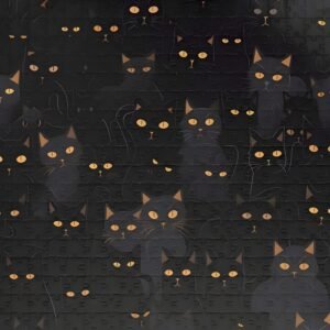 IMPOSSIBLE Black Cat Jigsaw Puzzle - Funny and Challenging Holiday Gift