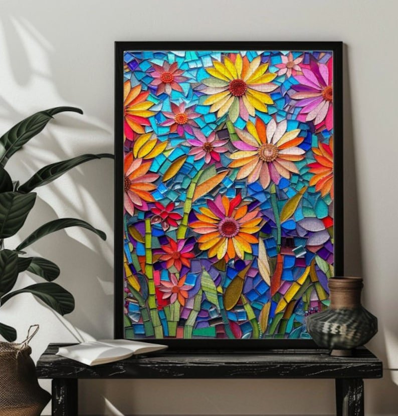 Stained Glass Wildflower Jigsaw Puzzle - Image 6