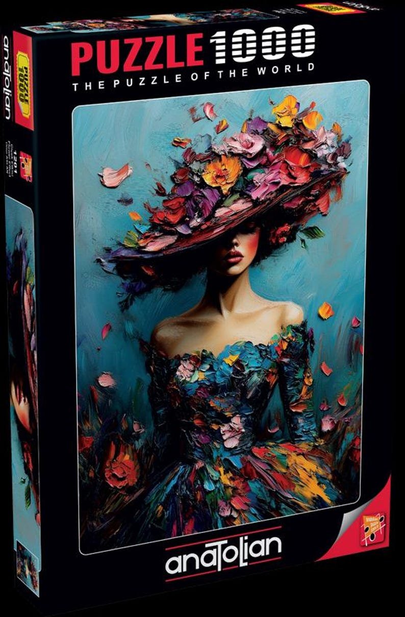 Anatolian Puzzle -Flower Effect, 1000 Piece Jigsaw Puzzle - Image 2