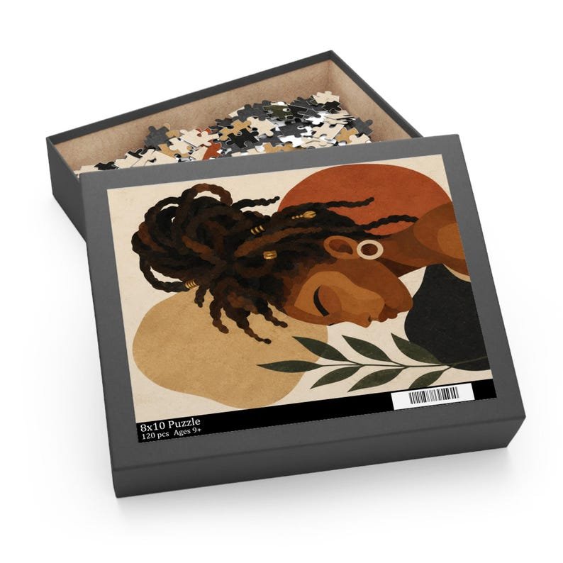 Locs Love Lust | Black woman with Locs Art Puzzle - Image 3