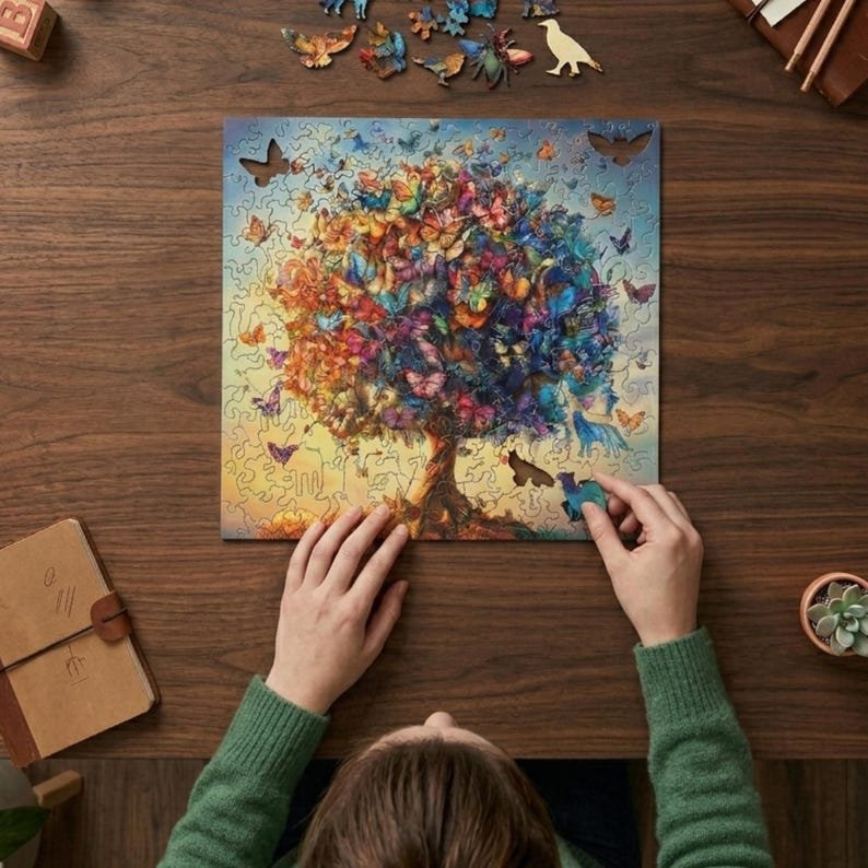 Wooden Butterfly Puzzle, 3D Wooden Puzzle - Image 3
