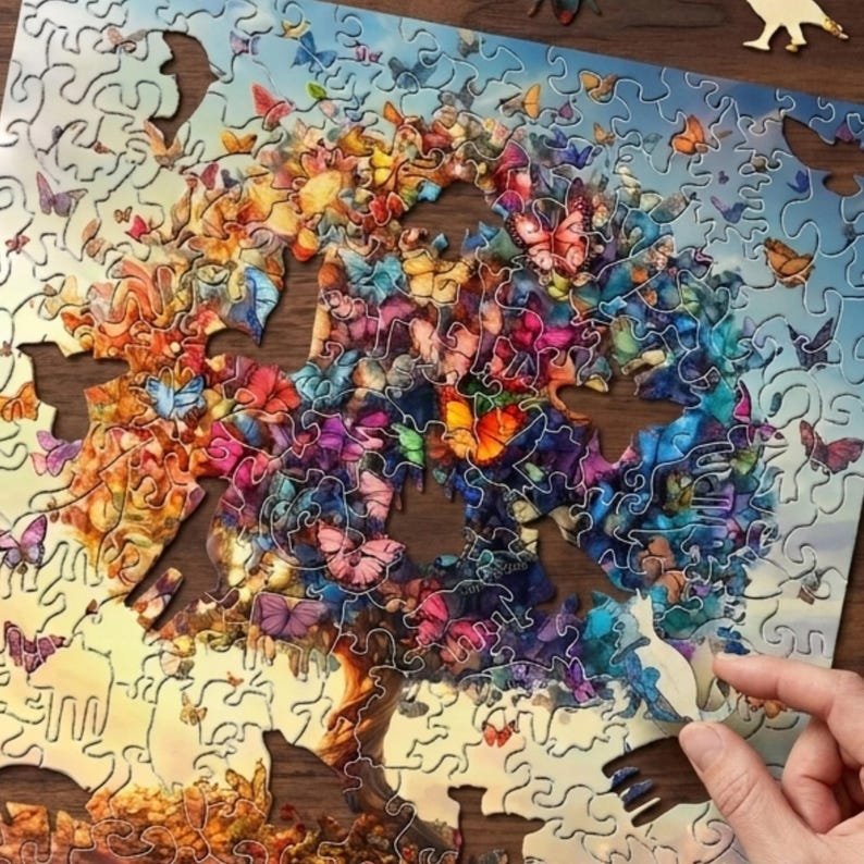 Wooden Butterfly Puzzle, 3D Wooden Puzzle - Image 5