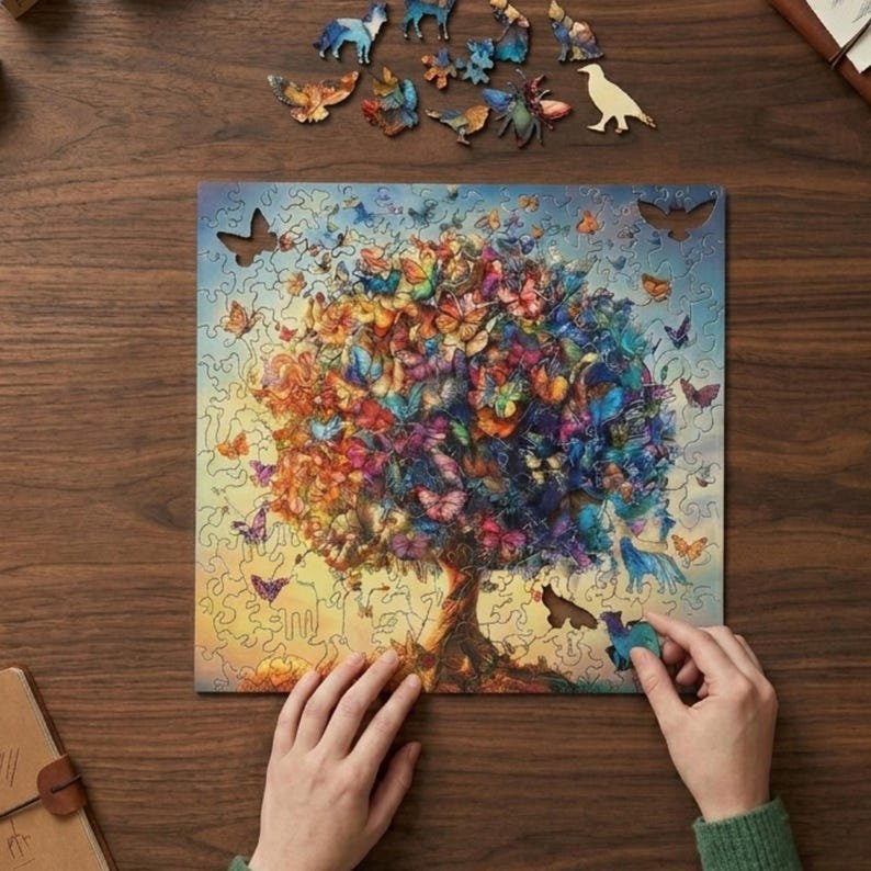Wooden Butterfly Puzzle, 3D Wooden Puzzle - Image 4