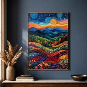 Starry Landscape Wooden Puzzle